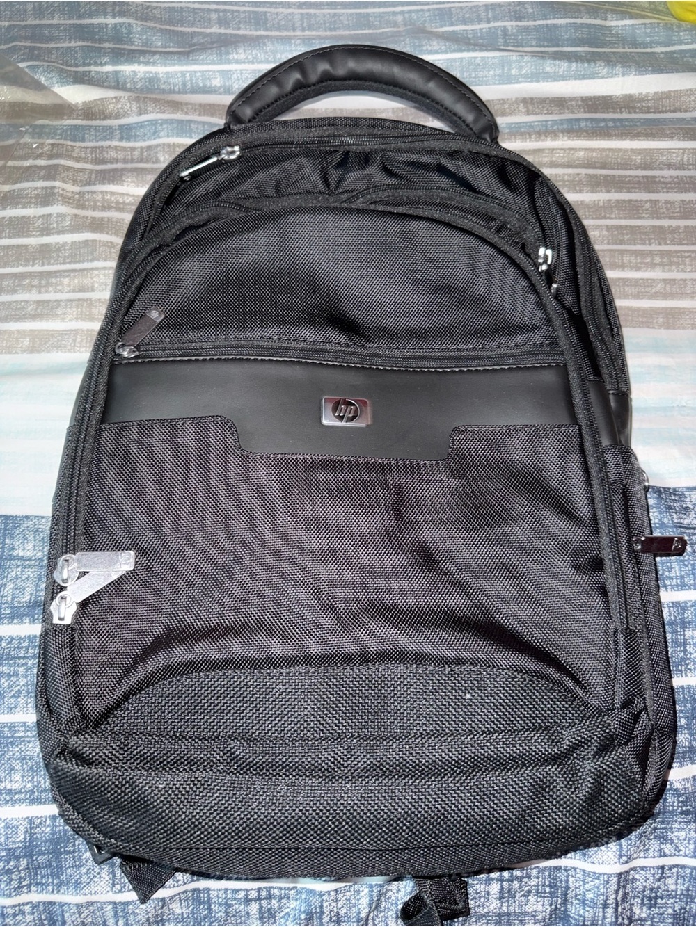 HP Black  Laptop Backpack with Front Organizer